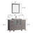 Brescia 48" Single Sink Freestanding Bathroom Vanity with Ceramic Top and Matching Mirror-107174097