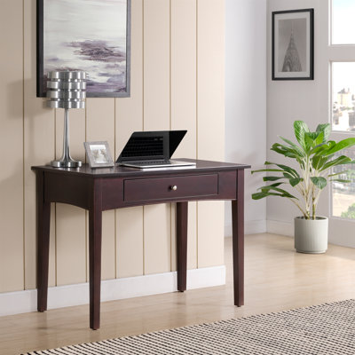 Bureau pour ordinateur portable Shaker Cottage de 40 po de largeur avec tiroir coulissant, tablette à clavier / souris pour bureau personnel; Au total, l 48 po x P 23 po x H 30 po, dégagement H 23 po (espresso)