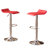Ivylynn Contemporary Chrome Air Lift Adjustable Swivel Stools With Seat-9962655