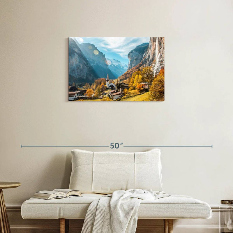 Alvord Lauterbrunnen en automne, H 20 po x l 30 po