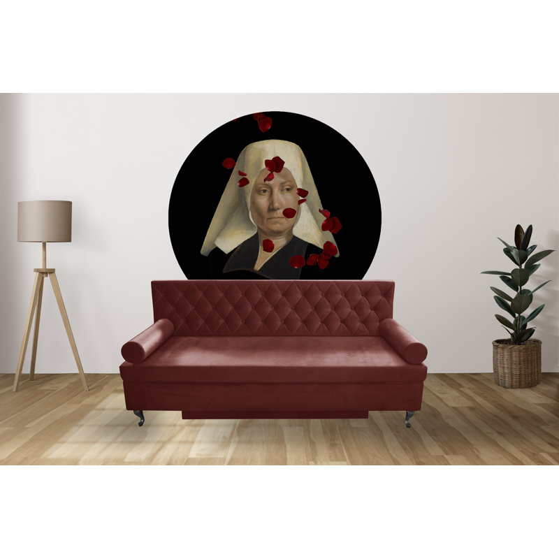 Glamour 3 Seater Sofa Bed, Red