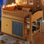 Lit mezzanine avec armoire de rangement, garde-robe et DEL-1693143255-1693143253