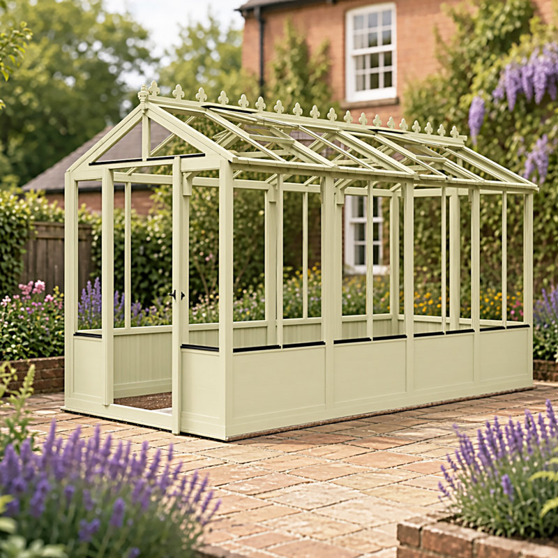 Holkham 16 ft x 6 ft Greenhouse, Green