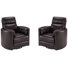 Bre 40" Wide Genuine Leather Swivel Standard Recliner