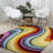 Connor-Joe Abstract Swirl Red/Yellow/Blue Rug-725687086