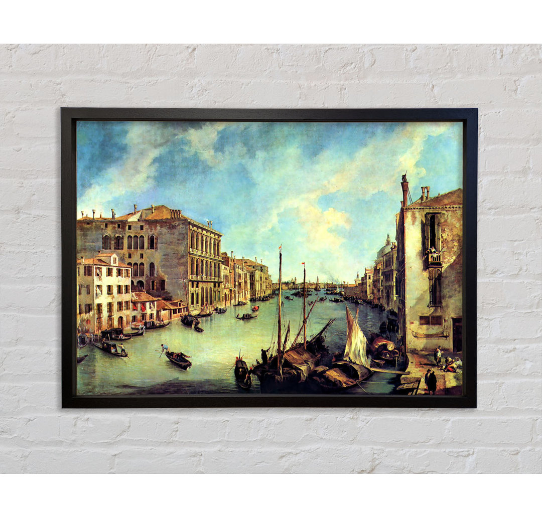 Canaletto Grand Canal bei San Vio - Einzelbildrahmen Kunstdrucke auf Leinwand