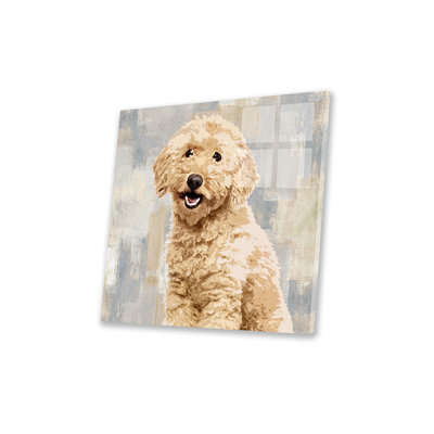 Impression de caniche sur verre acrylique