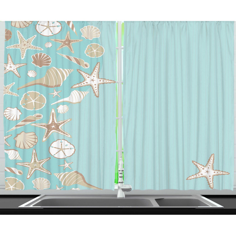 Ruffled Kitchen Curtain