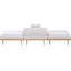 Canapé modulaire d'extérieur rembourré 3 pièces en oléfine de 106,5 po Madeleine-627688169