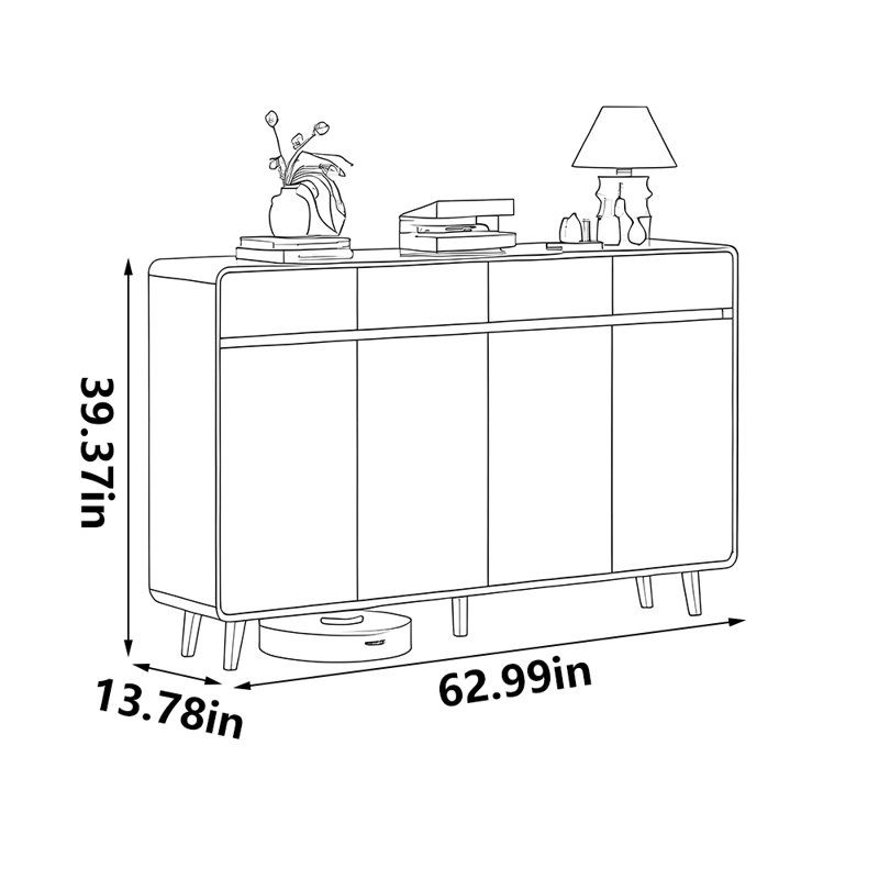 Schirado, 39.37" H x 62.99" W x 13.78" D