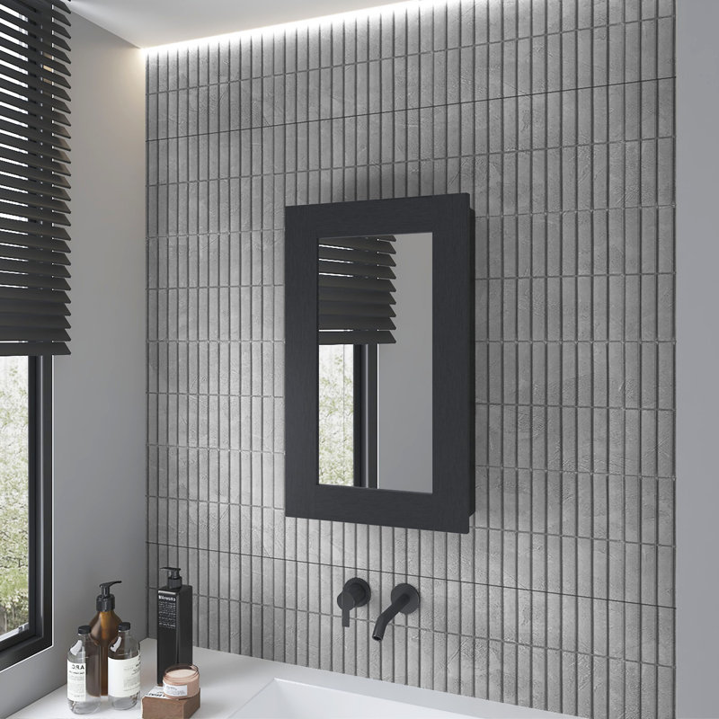 Pharmacie Sanford, salle de bain, Noir mat