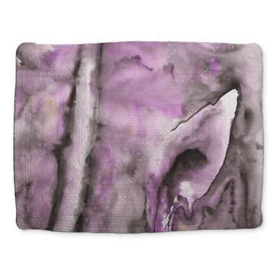 Purple Abstract Braided Polyester Placemat | Home Decor