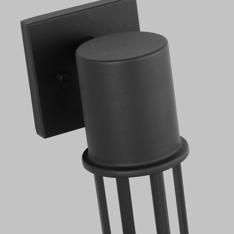 LED Outdoor Wall Light, Black, 15.75" H x 5" W x 5" D
