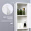 Armoire de rangement haute avec miroir