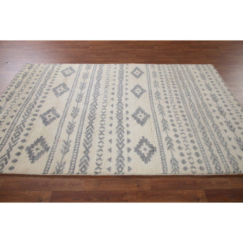 Tapis géométrique indien 5 x 8