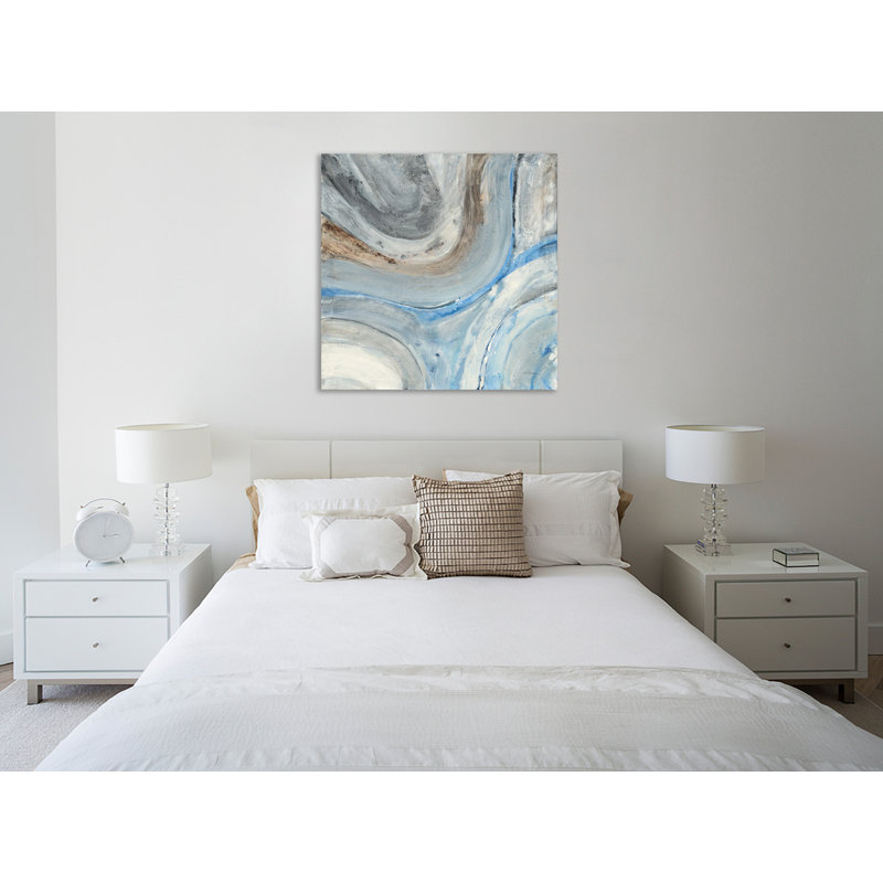 Reproduction d’art sur toile tendue « estuaire » par Albena Hristova, H 36 po x l 36 po x P 1,5 po