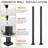 2-Pack Galvanized Steel Matte Black Deck Balusters-105374108