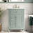 24" Bathroom Vanity With Ceramic Sink-228614607