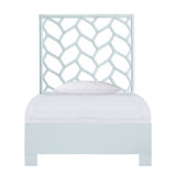 Silas King Platform Bed, Light Blue