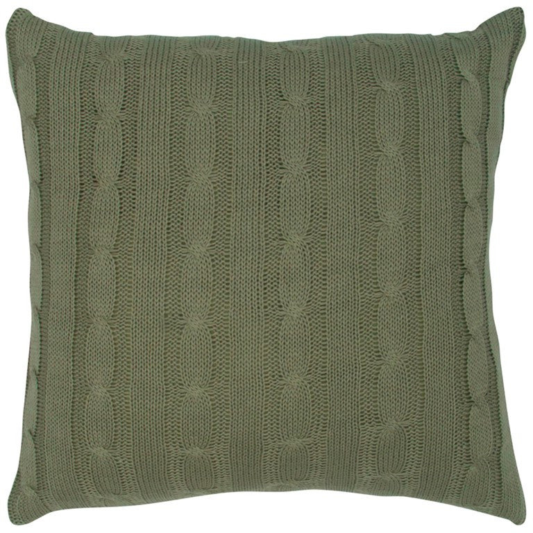 Cotton Throw Pillow, Green