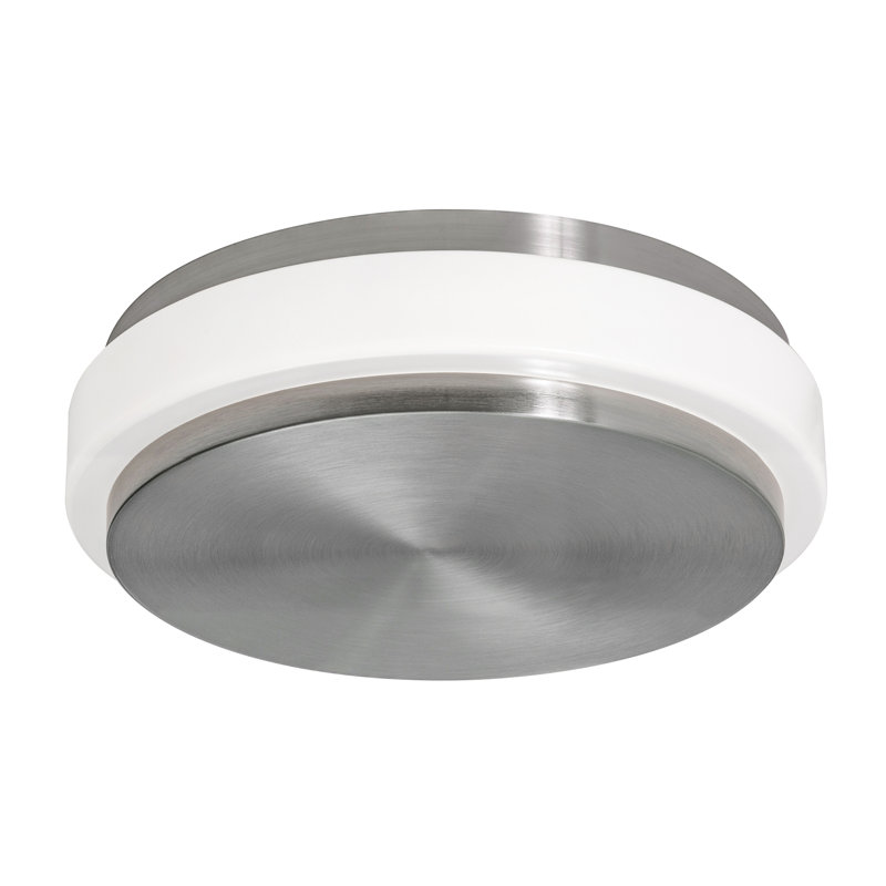 Plafonnier encastré à DEL 10 po Eris, Nickel satiné