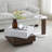 Rotating Coffee Table With 2 Drawers