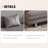 Dark grey Polyester Modular Sofa bed-919165594