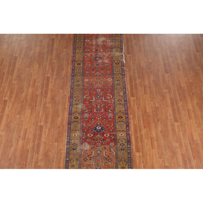 Pre-1900 Vegetable Dye    Rug 3x11
