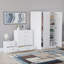 Maybery 3 Piece Bedroom Set (2 Drawer Bedside Chest, 5 Drawer Chest, 3 Door Wardrobe), (5)-164406125