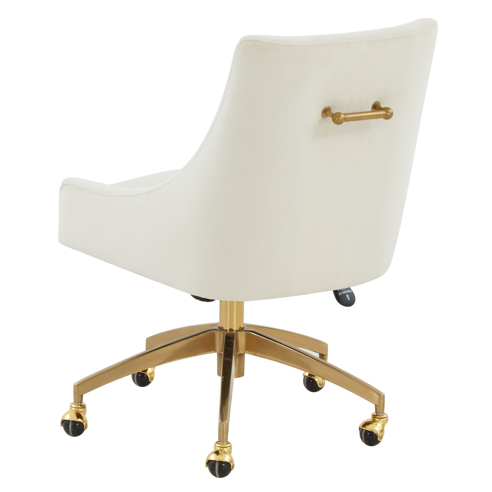 Orna Office Chair, Cream, Gold
