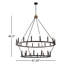 2-Tier Wagon Wheel Industrial Chandelier