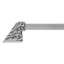 C TO C EVENING DRESS IV APPLIANCE PULL; CLEAR CRYSTAL; MATTE SILVER FINISH-1591877395