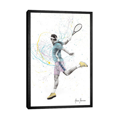 Tennis Player by Ashvin Harrison - Print on Canvas