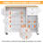 Rolling Kitchen Island On Wheels, Kitchen Island Cart with Drop Leaf Countertop-2089045935