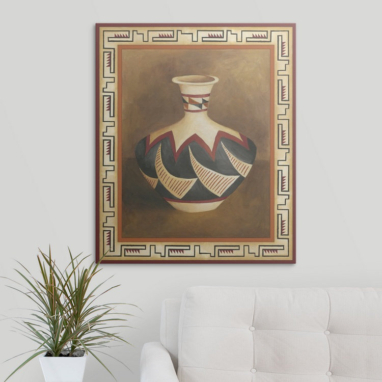 « ii » chariklia zarris, reproduction d’art Southwest Pottery, H 30 po x l 24 po x P 1,25 po, Toile