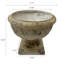 Pot à fleurs blanc antique de qualité supérieure, durable et décoratif, parfait pour les jardins