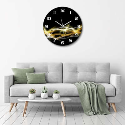 Johnetta Glass Wall Clock