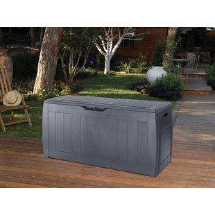 Outdoor Waterproof Storage Box - 76L - Black Base with Black Waterproof Lid