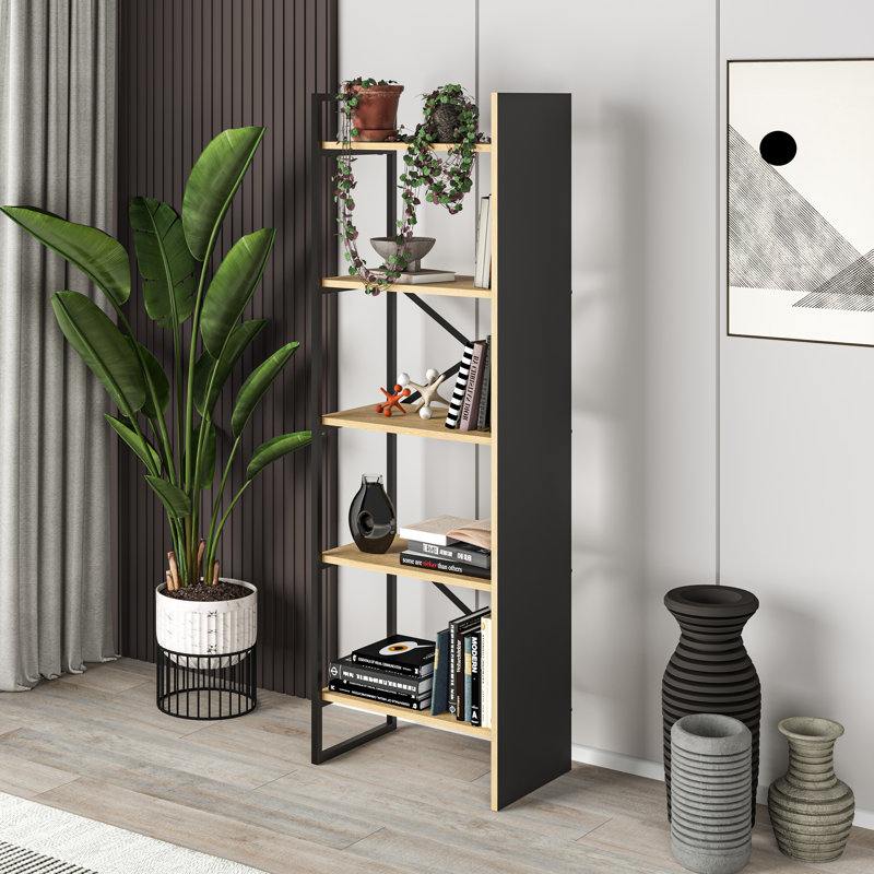 Bookcase 58 cm with 5-Tier Design