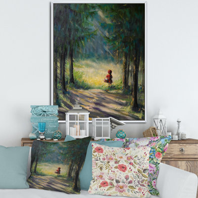 " Little Red Riding Hood In The Woods "