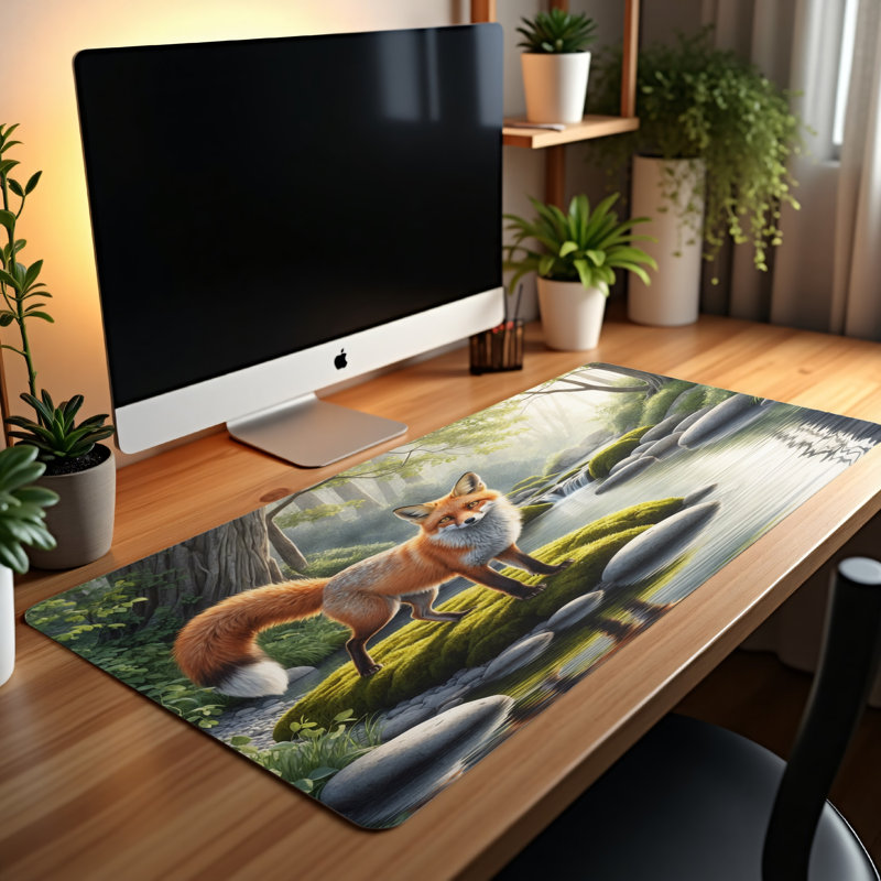 Polyester Desk Pad, 14.4x12.1
