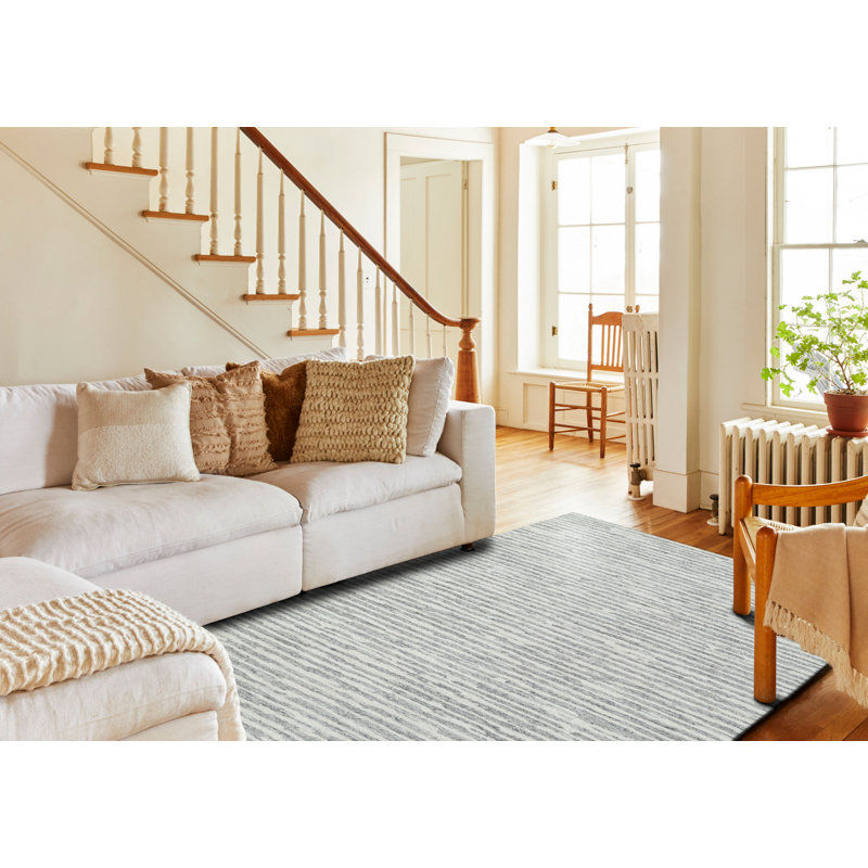 Silt Hand Tufted Area Rug, Rectangle 5' x 8'