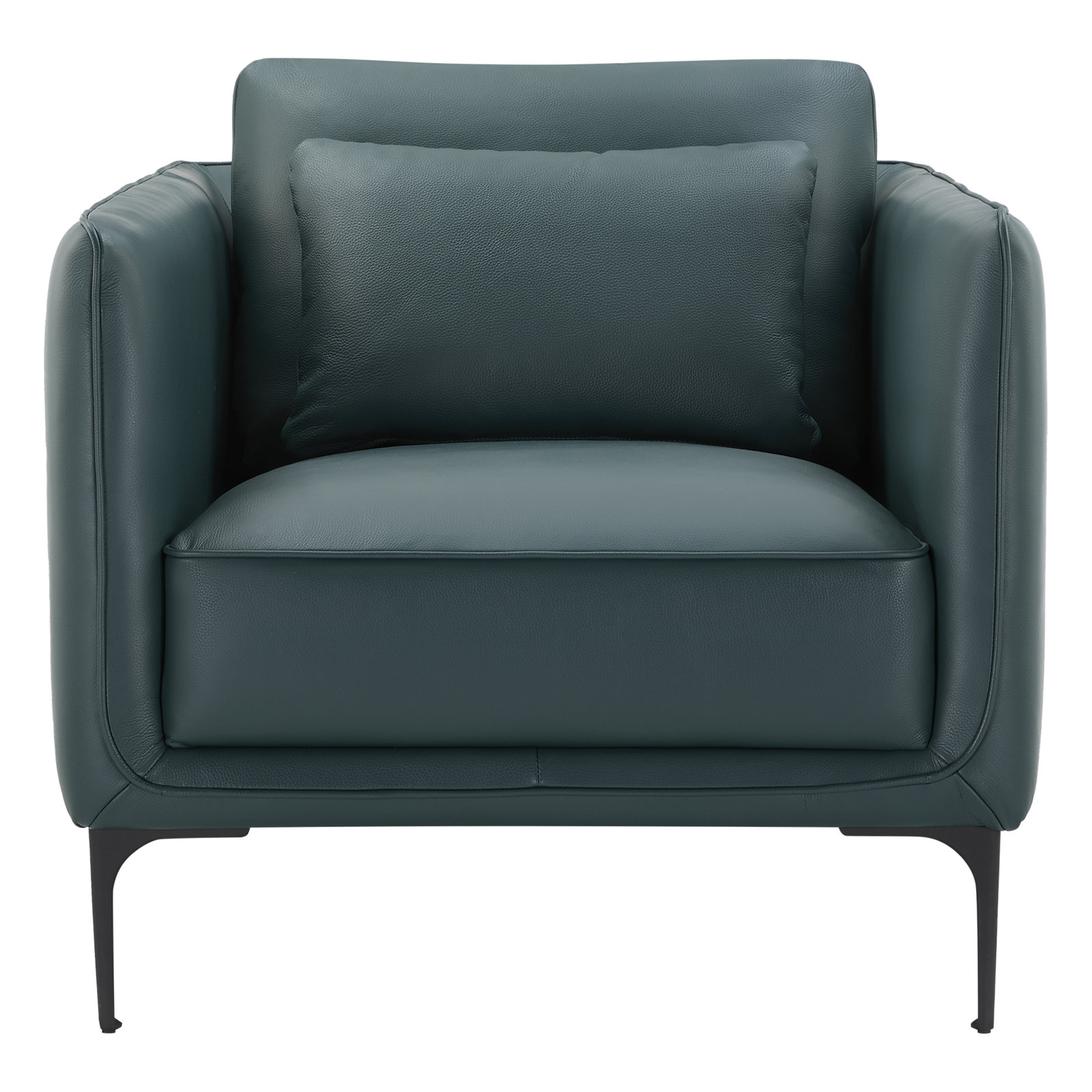 Rae Genuine Leather Armchair, Florida Teal