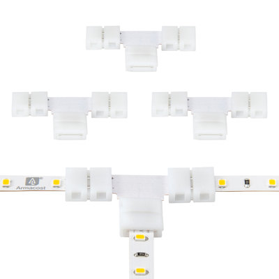 SureLock Pro 2 Pin LED Strip Light Tape to Tape T Connectors