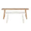 Ensemble de bancs brun Brunhild