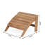 Chaise Adirondack en teck de catégorie A avec repose-pieds (ensemble de 2)