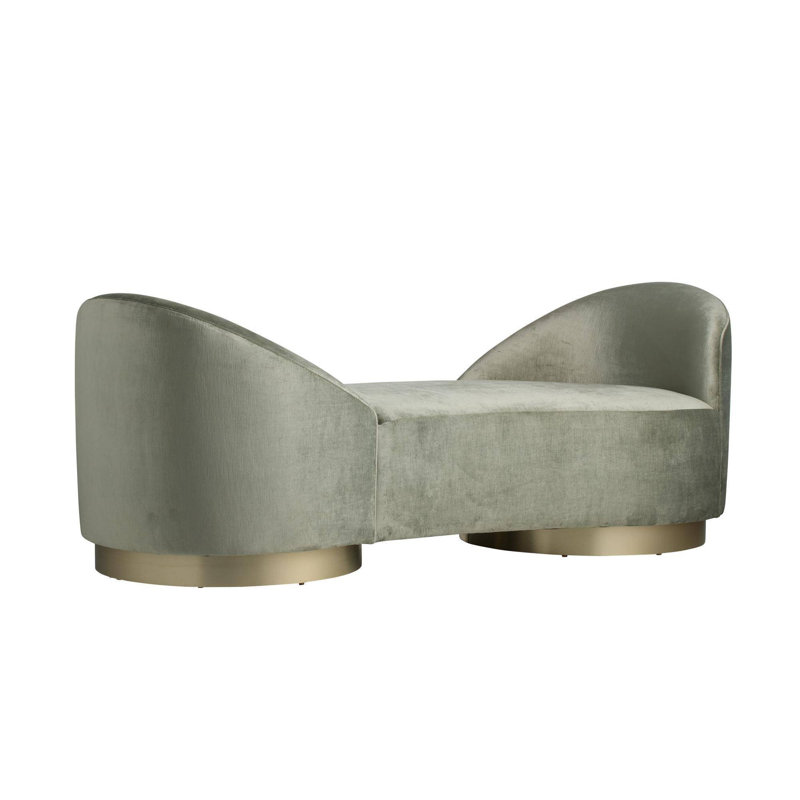 Selene Chaise Sage Performance Velvet