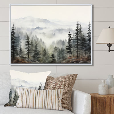 «Pine Misty Mountain II» sur toile