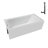 Streamline 60 in. x 30 in. Acrylic Left-Hand Drain Alcove Bathtub in Glossy White With External Drain-101698984