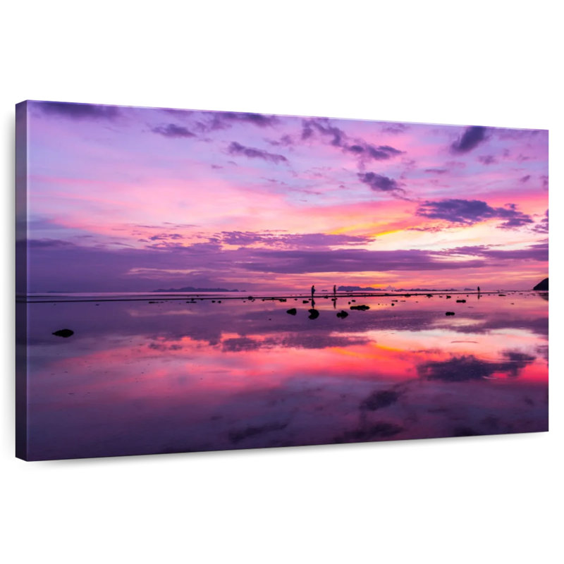Coucher de soleil mauve Kerrick, H 16 po x l 24 po